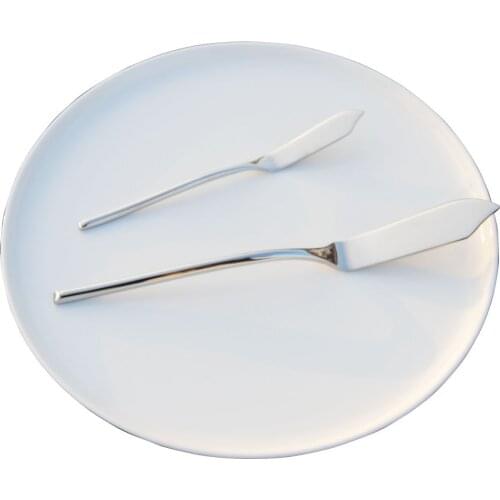 2pcs Stainless Utensil Cutlery Butter Knife Fish knife Cheese Dessert Jam Spreader Breakfast Baking Cake knife tableware set