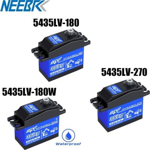 5435LV-180W 35KG Waterproof Digital servo Metal gear servo high-speed Large angle suit for RC Crawler Car SCX10 TRX4 Drift 3D Fi