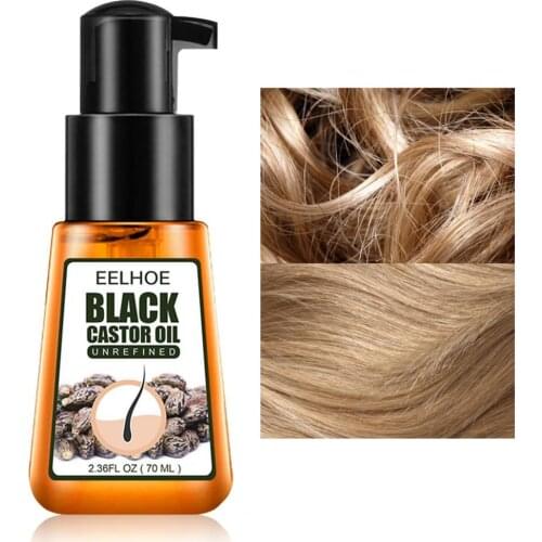 70ML/Bottle Hair Growth Conditioner Nourishing Multifunctional Repair Black Castor Hair Care Essential Oil Hairdressing Salon