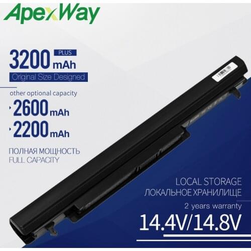 Apexway A41-K56 Laptop Battery for Asus K56CB K56CM A31-K56 A32-K56 A42-K56 A46C A46CA A46CB A46CM E46 E46C E46CA E46CB R405C