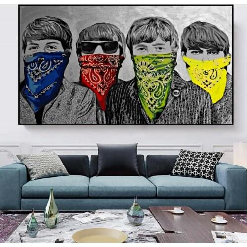 Banksy Abstract Graffiti Art Canvas Prints paintings wall art posters Pop Street Art wall Pictures for Living Room Home Decor