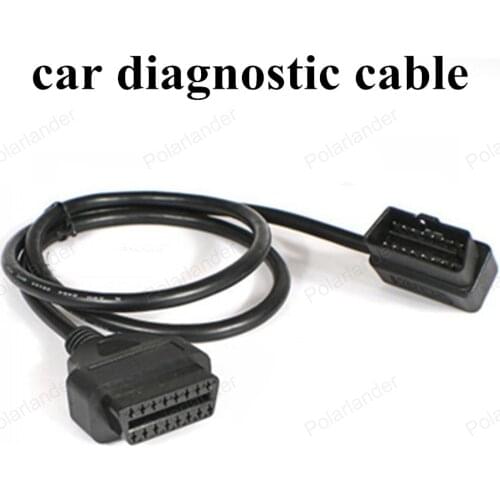 Freeshipping 16Pin Male to Female Extension Cable OBD-II OBD2 Diagnostic Cable