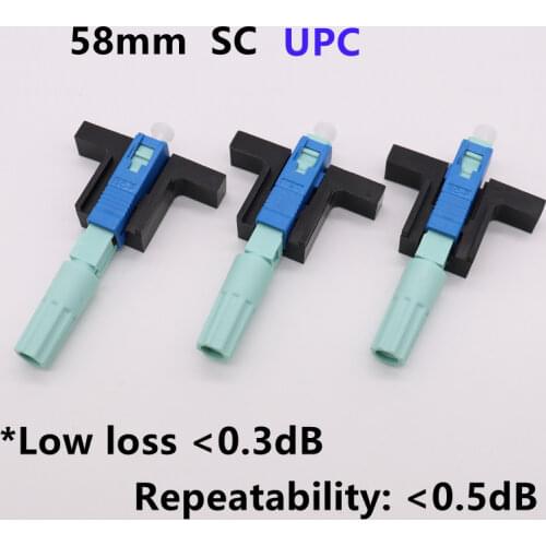 Free shipping Single-Mode 58MM fast connector sc upc FTTH Fiber Optic quick Connnector