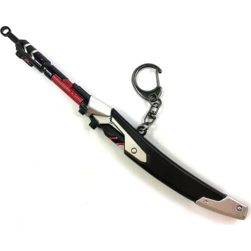 Bsarai OW young Oni Blackwatch Sentai Bedouin Genji 17cm/6.7" sword Toy Model Key Chain Ring