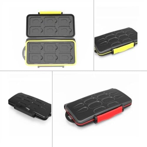 Memory Card Case Box Storage Holder 12 SD 12TF Micro SD Card 24 Cards Hard Bag Waterproof plastic shaped