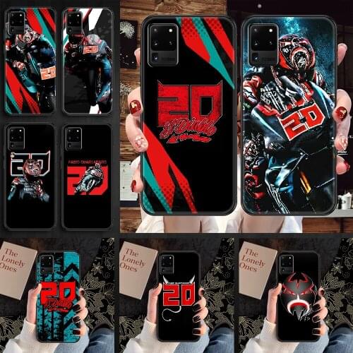 NO.20 Fabio Quartararo Moto Phone case For Samsung Galaxy Note 4 8 9 10 20 S8 S9 S10 S10E S20 Plus UITRA Ultra black art hoesjes