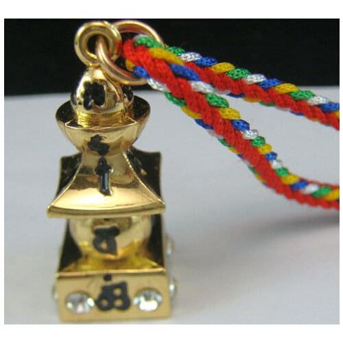 Feng shui decoration products 5 Element Pagoda Necklace+Gift Box W1059