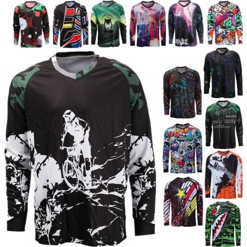 Unisex Downhill mtb Jersey Enduro Motocross Men Mountain Bike Jersey Long Sleeve Off Road Motorcycle Sportwear Cycling Clothing