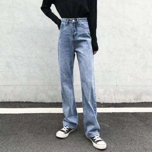 Fa9012-1 2019 new autumn winter women fashion casual Denim Pants korean womens clothes
