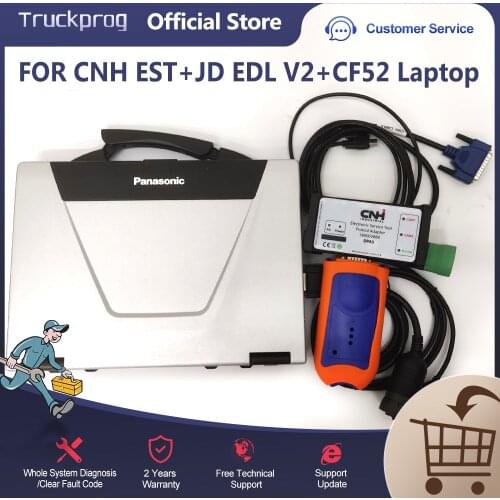 For JD service EDL V2 AG CF advisor+Cnh est new holland 9.4 engineer dpa5+Toughbook CF52 agriculture tractor diagnostic tool