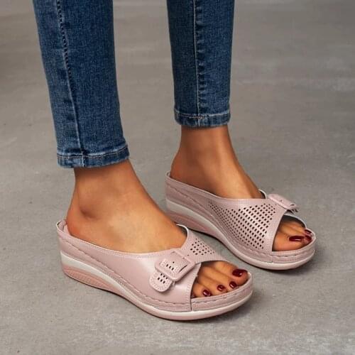 Summer Ladies Slippers Women Casual Platform Sandals Beach Open Toe Sandals For Women Wedge Sandals Female Casual Footwear
