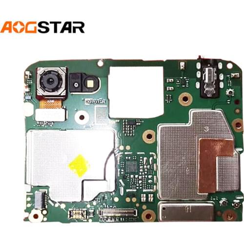 Aogstarl Mainboard For Huawei Honor Y5 Prime DRA-LX2 DRA-AL00 Play7 8e Lite Motherboard Unlocked With Chips Circuits Flex Cable