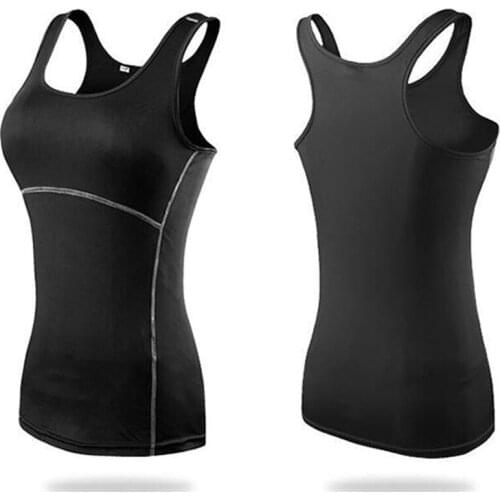 New Yoga Tops Women Sexy Gym Sportswear Vest Fitness Tight Woman Clothing Sleeveless Running Shirt Quick Dry White Yoga Tank Top