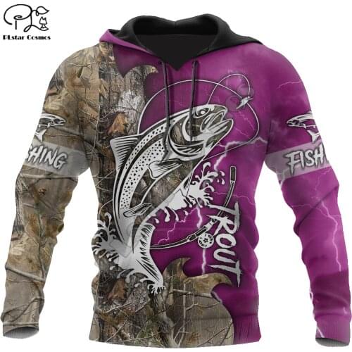 NewFashion Animal MaHi Fishing Camo Fisher Tracksuit Pullover Streetwear 3Dprint Men/Women Long Sleeves Funny Casual Hoodies D12