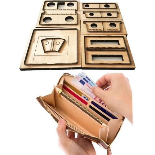 New Japan Steel Blade Wooden Die Long Style Handbag Wallet Leather Craft Punch Hand Tool Cut Knife Mould Sewing Accessories
