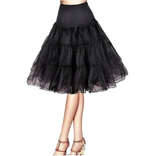 New Short 50s Vintage Bridal Wedding Dress Petticoat Crinoline Rockabilly Tutu Tulle Skirt Underskirt Wedding Accessories New