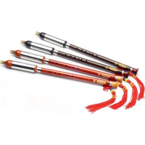 Detachable top quality rosewood/Ebony BA WU flute vertical blowing Bawu G/F tone adjustable music instruments