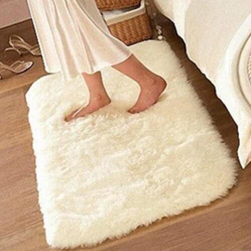Nordic Fluffy Carpet For Bedroom Living Room Large Size Plush Anti-slip Soft Door Mat White pink Red Childrens Rugs For Room