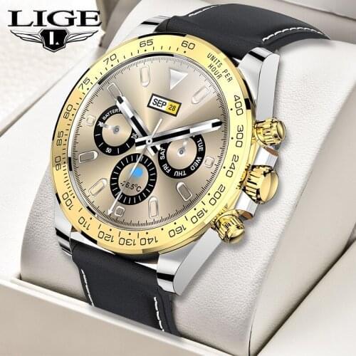 LIGE 2021 New Smart Watch Women Bluetooth Call Watch Men Smartwatch Heart Rate Sport Fitness Smart Clock Women For Android iOS