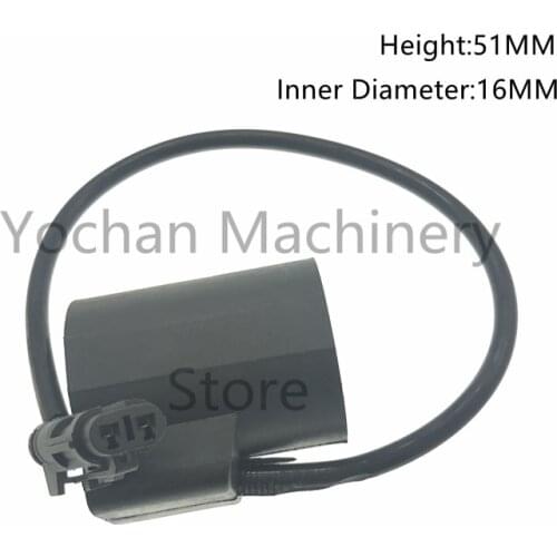 Solenoid Round Valve Coil For Hyundai Excavator EDH0427V-H EDH04-27V-H Fit R210/200-5