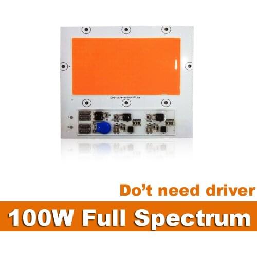 Lot 1 2 5 10pcs Driver Free 100W Full Spectrum Grow LED Light Lamps For Indoor Plants 400nm ~ 840nm 220V IP65