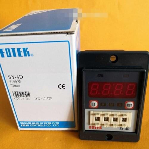 SY-4D 220VAC FOTEK Digital Display Delay Timer New & Original