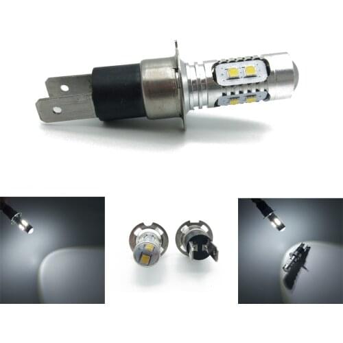 High Power!1Pcs H3C 2323 10 SMD LED Car Fog Light Daytime Running Light Turn Bulb With lens White 12V 24V