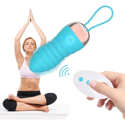 Remote Control Vibrating Eggs Female Vaginal Tight Exercise Jump Eggs Dildo Clitoris Stimulator For Women Vagina Pussy