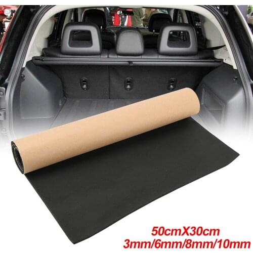 LEEPEE Heat Closed Cell Foam Car Sound Proofing Deadening Mat 3/6/8/10mm Thickness 50x30cm Sound Insulation Cotton Anti-noise
