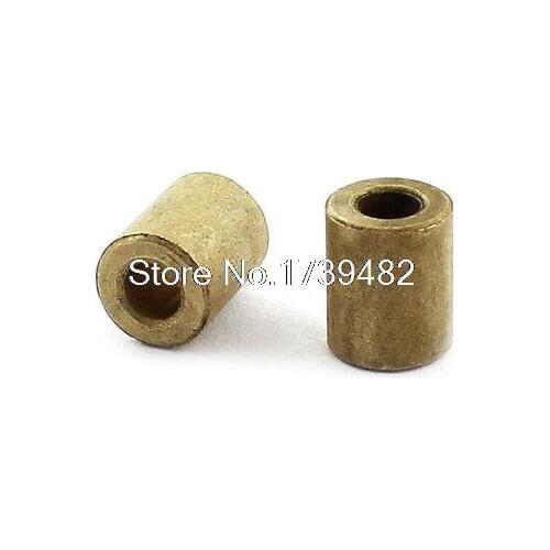 2PCS Oil Impregnated Sintered Bronze Bushing 4mm Bore x 8mm OD x 10mm Long