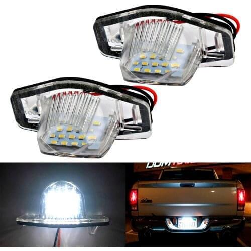 2pcs Car LED Number License Plate Light 12V For Honda Civic Pilot Accord Odyssey Trunk Warning Lights Car Styling Accessories