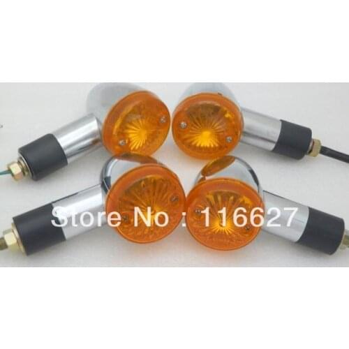 4 x 2" Chrome Bullet Big Turn Signal indicator for Suzuki Honda Shadow VT VTX Rebel Chopper freeshipping