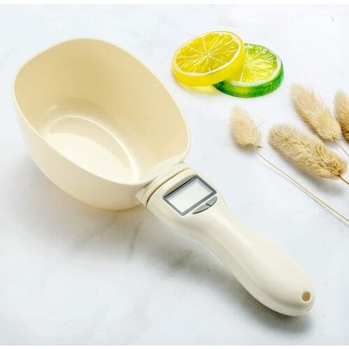Digital Food Spoon Scoop Precise Dog Cat Food Measuring Cup Detachable Scooper Scale with LCD Display for Measuring Foods
