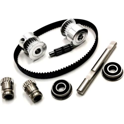 Funssor VORON M4 Extruder kit 2GT 20T Tooth Pulley GATES GT2 188-2GT Belt Loop 5x50mm Shaft Bearing F625-2RS dual Gear Motion