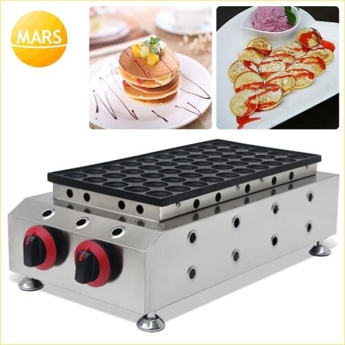 Gas 50 holes poffertjes griller machine biscuit dutch mini pancakes maker waffles baker machine