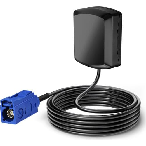 Superbat GPS Antenna MFD2 RNS2 RNS-E MFD 2 VW SAT NAV GPS Signal Booster Aerial Fakra C Jack 3M Cable for Car Vehicles