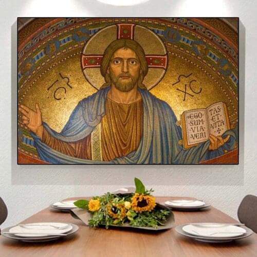 Christian Jesus Art Poster Religious Decoration Murals and Prints Faith Wall Art Painting on Canvas Living Room Decoration
