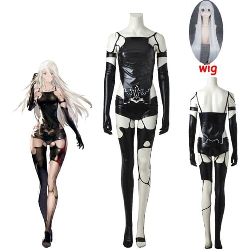 Game NieR Automata A2 YoRHa Type A Cosplay Costume n. # 2 Cosplay Costume Sexy Women Halloween Black Suit Custome Made