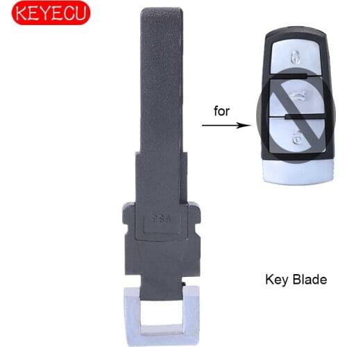 KEYECU Small Remote Car Key Blade Insert for VW Volkswagen CC Passat Magotan 2005-2010
