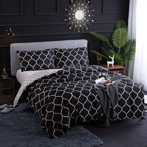 Black And White Beddings Set Luxury Sexy Double Single Queen Size Kids Child Bed Linen Duvet Cover Sets 220x240 Bedding Pillow