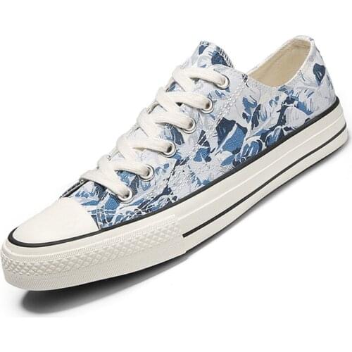 Men Sneakers Blue Canvas Shoes Men Casual Shoes Breathable Classic Male Board Shoes Green Tenis Masculino