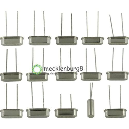 15PCS Values Crystal Oscillator Assortment 4-48MHZ Kit Set DIP DIY