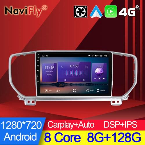 NaviFly 7862C 8Cores 6G 128G 1280*720 Carplay DSP Android 10 All In One Car Intelligent System For Kia Sportage 4 QL 2018 2019