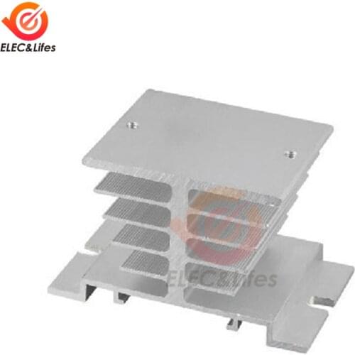 Single Phase Solid State Relay SSR Aluminum Heat Sink Radiator for SSR-10DA/25DA/40DA Solid State relay