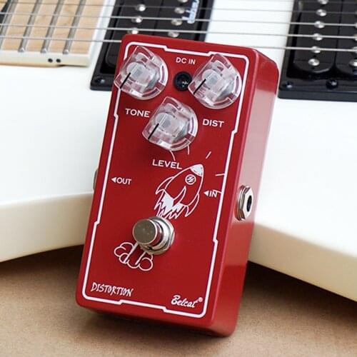 Belcat Distortion Guitar Effect Pedal Effects Stompbox for Electric Guitar with Tone Dist Level Control True bypass