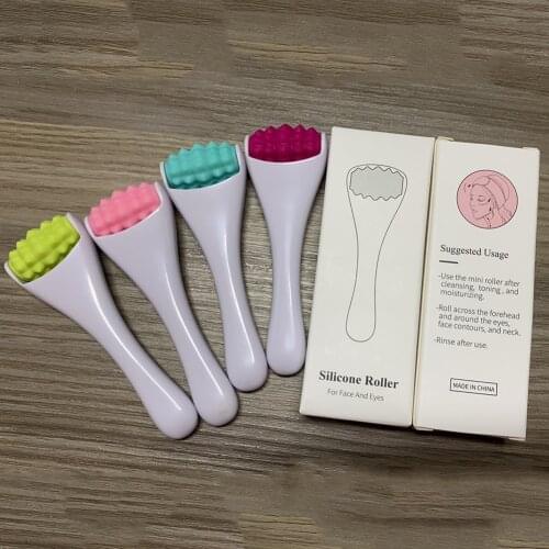 Plastic Mini Handheld Roller Massager Facial Eye Relaxation Skin Care Beauty Bar Facial Skin Care Massage Tool Beauty Tool