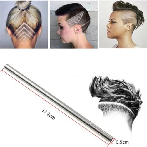 Professional Engrave Beard Hair Scissors Eyebrow Carve Pen Tattoo Barber Hairdressing Scissors Eyebrow Oil Head Carving