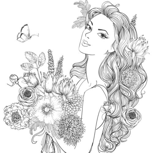 AZSG Gorgeous Woman Clear Stamps For DIY Scrapbooking Decorative Card making Crafts Fun Decoration Supplies 13*13cm