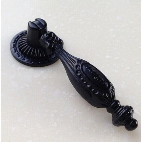 Dresser knob pull shoe cabinet pull knob kitchen cabinet handle pull 80mm antique black shaky pendant drawer furniture handle
