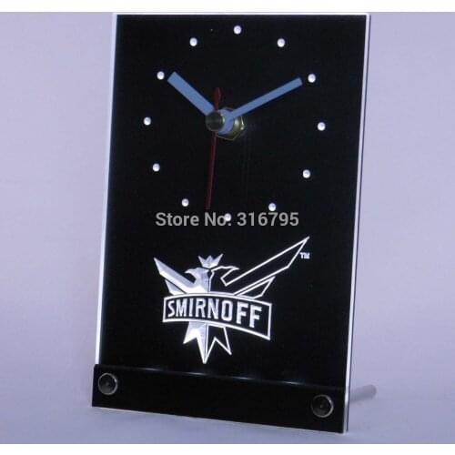 Tnc0127 Smirnoff Beer 3D LED Table Desk Clock